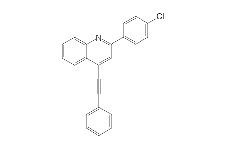 2-(4'-Chlorophenyl)-4-(phenylethynyl)quinoline