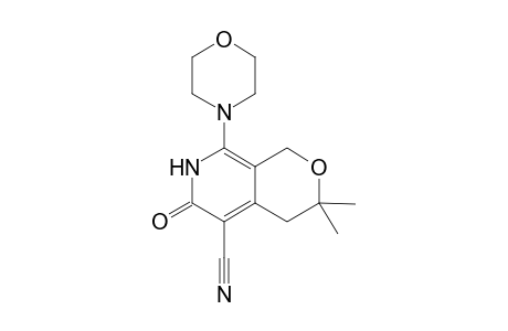 8-Morpholin-4-yl-3,3-Dimethyl-6-oxo-3,4,6,7-tetrahydro-1H-pyrano[3,4-c]pyridine-5-carbonitrile