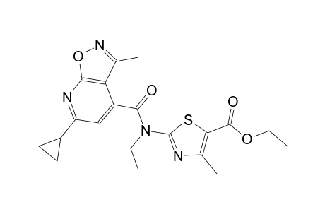 ethyl 2-[[(6-cyclopropyl-3-methylisoxazolo[5,4-b]pyridin-4-yl)carbonyl](ethyl)amino]-4-methyl-1,3-thiazole-5-carboxylate