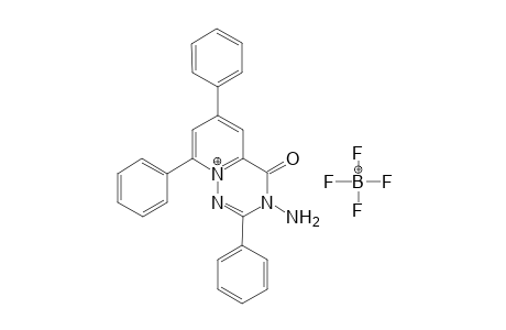3-Amino-2,6,8-triiphenyl-4-oxo-3,4-dihydropyrido[2,1-f][1,2,4]triazin-9-ium tetrafluoroborate