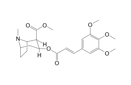 (E)-3,4,5-Trimethoxy-cinnamoylecgoninemethyl ester