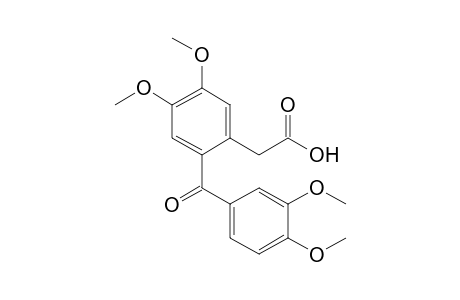 2-[2-(3,4-Dimethoxybenzoyl)-4,5-dimethoxyphenyl]acetic acid