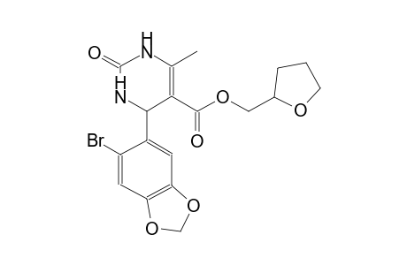 5-pyrimidinecarboxylic acid, 4-(6-bromo-1,3-benzodioxol-5-yl)-1,2,3,4-tetrahydro-6-methyl-2-oxo-, (tetrahydro-2-furanyl)methyl ester