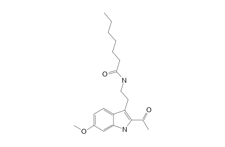 2-ACETYL-3-(2-HEPTANOYLAMIDOETHYL)-7-METHOXYINDOLE