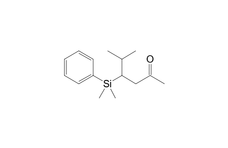 4-[dimethyl(phenyl)silyl]-5-methyl-2-hexanone