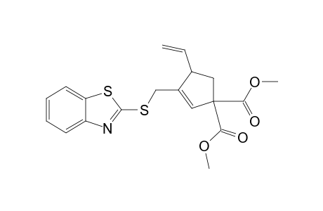 Dimethyl 3-(2-benzothiazolyl)thiomethyl-4-vinyl-2-cyclopentene-1,1-dicarboxylate