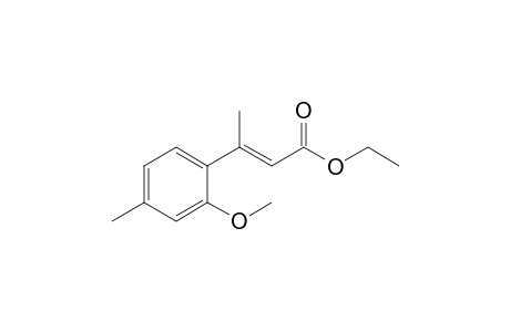 (E)-3-(2-methoxy-4-methyl-phenyl)but-2-enoic acid ethyl ester