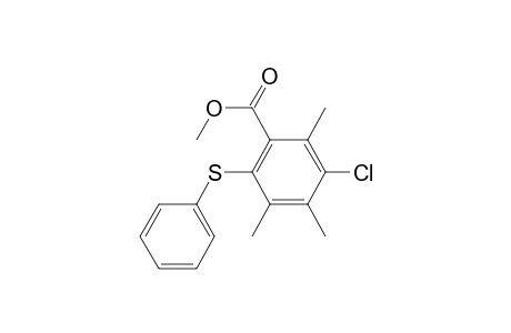3-Chloro-2,4,5-trimethyl-6-(phenylsulfanyl)benzoic acid methyl ester
