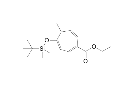 4-[tert-butyl(dimethyl)silyl]oxy-5-methyl-1-cyclohepta-1,3,6-trienecarboxylic acid ethyl ester