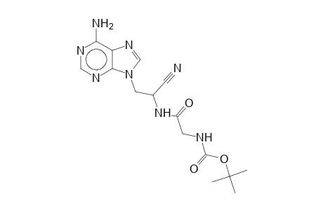 Acetamide, N-(2-(9H)adenin-9-yl-1-cyanoethyl)-2-(t-butoxycarbonylamino)-