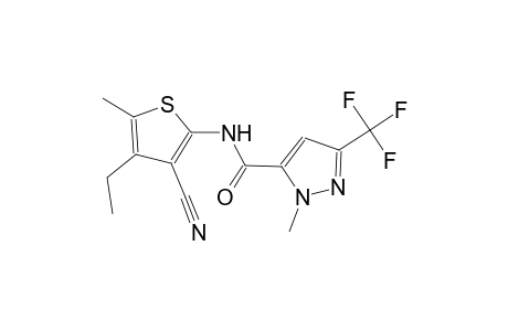 N-(3-cyano-4-ethyl-5-methyl-2-thienyl)-1-methyl-3-(trifluoromethyl)-1H-pyrazole-5-carboxamide