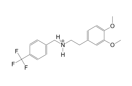 2-(3,4-dimethoxyphenyl)-N-[4-(trifluoromethyl)benzyl]ethanaminium