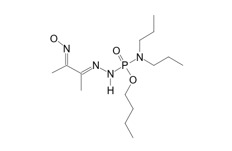 N,N-DIPROPYLAMINO-O-BUTYL-2-(1-METHYL-2-OXOPROPYLIDENE)-PHOSPHONOHYDRAZIDO-OXIME