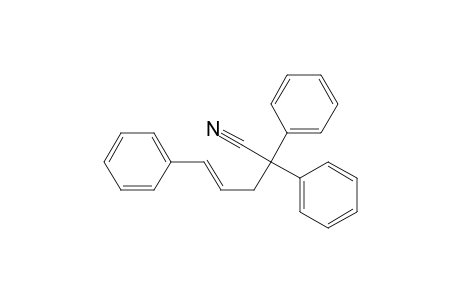 (E)-2,2,5-triphenyl-4-pentenenitrile