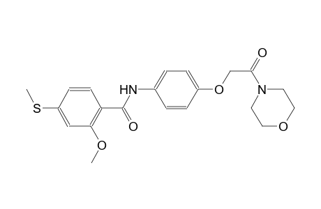 2-Methoxy-4-(methylthio)-N-[4-[2-(4-morpholinyl)-2-oxoethoxy]phenyl]benzamide