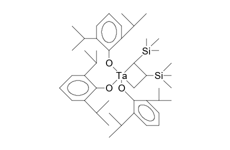 1,1,1-Tris(2,6-diisopropyl-phenoxy)-2,3-bis(trimethylsilyl)-1--titana-cyclobutane