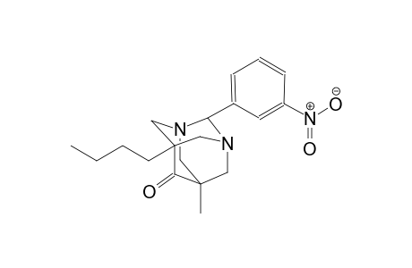 5-butyl-7-methyl-2-(3-nitrophenyl)-1,3-diazatricyclo[3.3.1.1~3,7~]decan-6-one