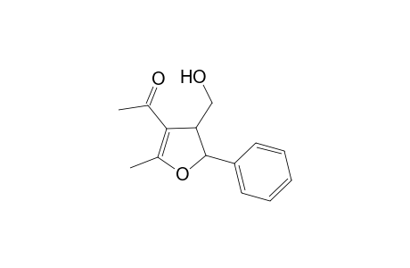 1-[4,5-Dihydro-4-(hydroxymethyl)-2-methyl-5-phenylfuran-3-yl]ethanone