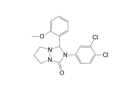 2-(3,4-Dichlorophenyl)-3-(2-methoxyphenyl)tetrahydro-1H,5H-pyrazolo[1,2-a][1,2,4]triazol-1-one