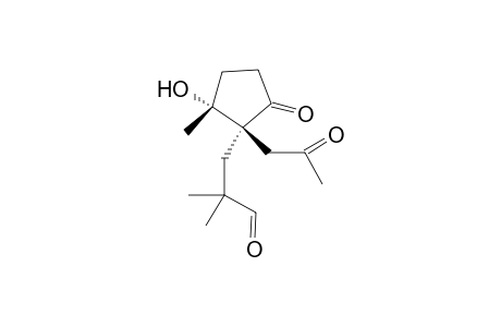 3-[(1S,2R)-2-Hydroxy-2-methyl-5-oxo-1-(2-oxo-propyl)-cyclopentyl]-2,2-dimethyl-propionaldehyde