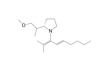 (S)-(+)-2-(Methoxy-1-methylethyl)-1-(1-isopropylidenehept-2-enyl)pyrrolidine