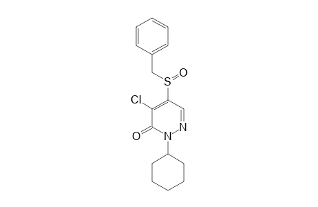 3(2H)-Pyridazinone, 4-chloro-2-cyclohexyl-5-[(phenylmethyl)sulfinyl]-
