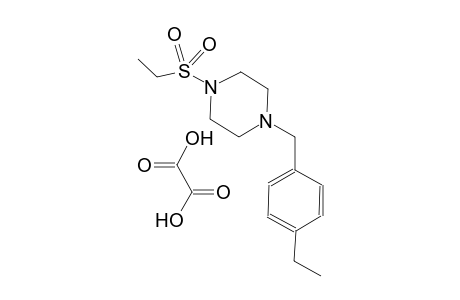1-(4-ethylbenzyl)-4-(ethylsulfonyl)piperazine oxalate