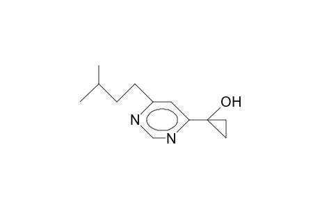 4-(1-Hydroxy-cyclopropyl)-6-(3-methyl-butyl)-pyrimidine