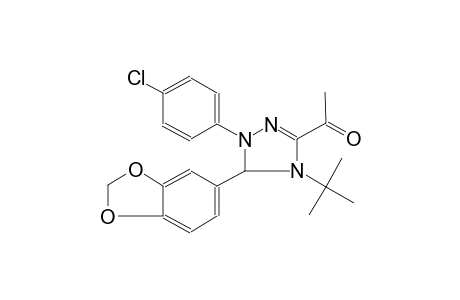 ethanone, 1-[5-(1,3-benzodioxol-5-yl)-1-(4-chlorophenyl)-4-(1,1-dimethylethyl)-4,5-dihydro-1H-1,2,4-triazol-3-yl]-