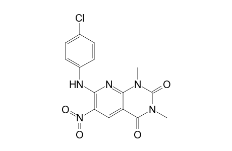 1,3-Dimethyl-7-(4-chlorophenyl)amino-6-nitro-2,4-dioxo-1,2,3,4-tetrahydropyrido[2,3-d]pyrimidine