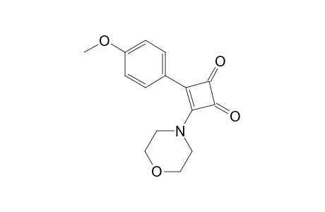 4-(4-Methoxyphenyl)-3-morpholino-3-cyclobuten-1,2-dione