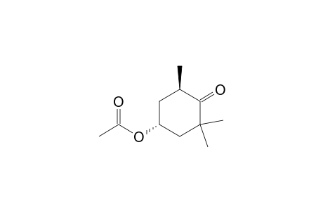 (4R,6R)-4-Acetoxy-2,2,6-trimethylcyclohexanone
