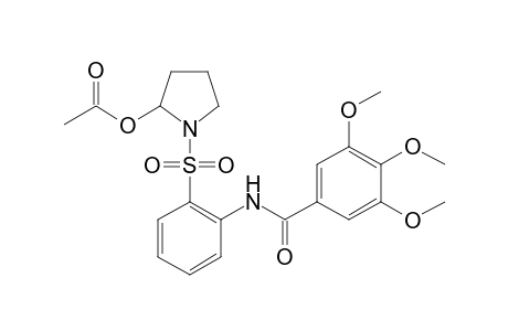 1-({2-[(3,4,5-trimethoxybenzoyl)amino]phenyl}sulfonyl)-2-pyrrolidinyl acetate