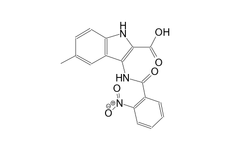 5-methyl-3-[(2-nitrobenzoyl)amino]-1H-indole-2-carboxylic acid