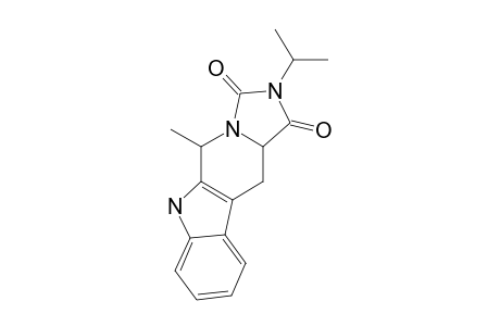 2-ISOPROPYL-5-METHYL-1,3-DIOXO-6H-1,2,3,5,11,11A-HEXAHYDROIMIDAZO-[1,5-B]-BETA-CARBOLINE
