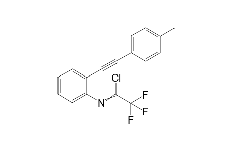 2,2,2-trifluoro-N-(2-(p-tolylethynyl)phenyl)acetimidoyl chloride