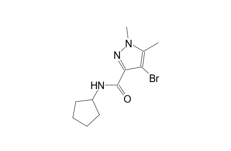 4-bromo-N-cyclopentyl-1,5-dimethyl-1H-pyrazole-3-carboxamide