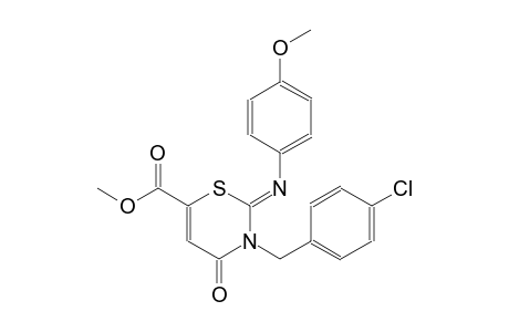 methyl (2Z)-3-(4-chlorobenzyl)-2-[(4-methoxyphenyl)imino]-4-oxo-3,4-dihydro-2H-1,3-thiazine-6-carboxylate