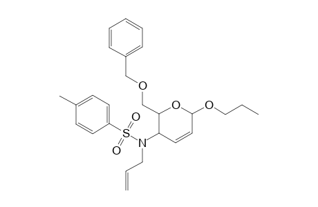 Propyl 6-O-(benzoyl)-4-[N-(prop-2-enyl)p-toluenesulfonamido]-2,3,4-trideoxy-.alpha.,D-erythro-hex-2-enopyranoside