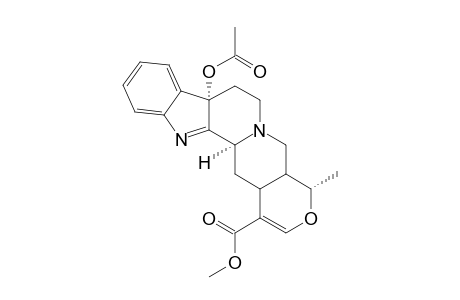 (+)-7-ALPHA-ACETOXY-7H-AJMALICINE;METHYL-7-ALPHA-ACETOXY-16,17-DIDEHYDRO-19-ALPHA-METHYL-7H-18-OXAYOHIMBAN-16-CARBOXYLATE