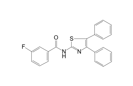 Benzamide, 3-fluoro-N-(4, 5-diphenylthiazol-2-yl)-