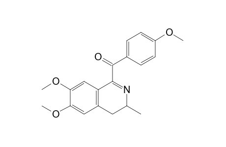 3,4-dihydro-6,7-dimethoxy-3-methyl-1-isoquinolinyl p-methoxyphenyl ketone