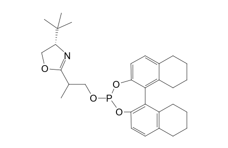 (+)-{2-[(4'S)-(4'-tert-Butyloxazolin-2'-yl)]-2-methylethyl}-{[S)-(5,5',6,6',7,7',8,8'-octahydro-1,1'-binaphthyl-2,2'-diyl)]phosphite
