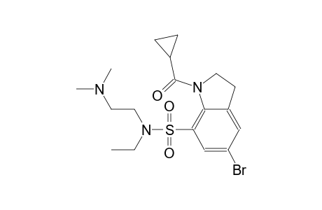 1H-indole-7-sulfonamide, 5-bromo-1-(cyclopropylcarbonyl)-N-[2-(dimethylamino)ethyl]-N-ethyl-2,3-dihydro-