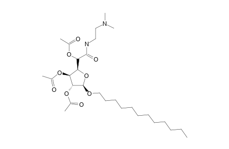 DODECYL-2,3,5-TRI-O-ACETYL-N-[2-(DIMETHYLAMINO)-ETHYL]-BETA-D-GLUCOFURANOSIDURONAMIDE