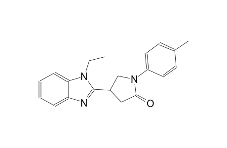 4-(1-ethyl-1H-benzimidazol-2-yl)-1-(4-methylphenyl)-2-pyrrolidinone