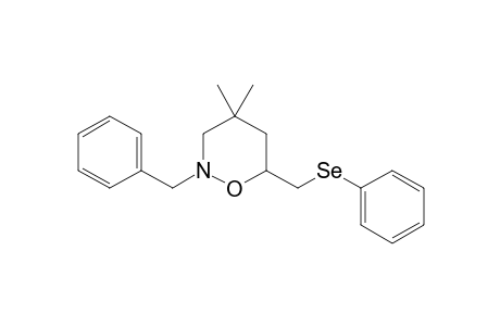 2-Benzyl-4,4-dimethyl-6-(phenylselanylmethyl)oxazinane