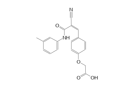 {4-[(1Z)-2-cyano-3-oxo-3-(3-toluidino)-1-propenyl]phenoxy}acetic acid