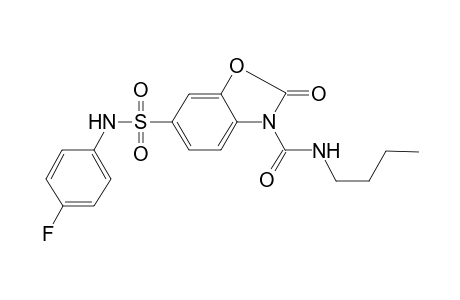 N-butyl-6-[(4-fluorophenyl)sulfamoyl]-2-keto-1,3-benzoxazole-3-carboxamide