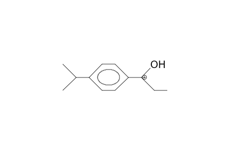 (4-Isopropyl-phenyl)-ethyl-hydroxy-carbenium cation